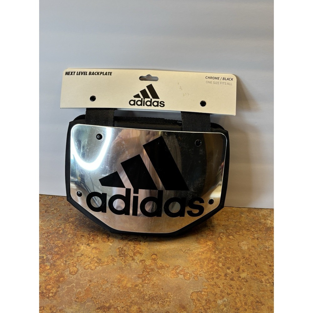 Adidas Chrome & Black Next Level Backplate Football Equipment Unused